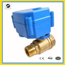 2 way brass automatic control valve electric actuator 5v 12VDC 24V 220VAC for chilled water